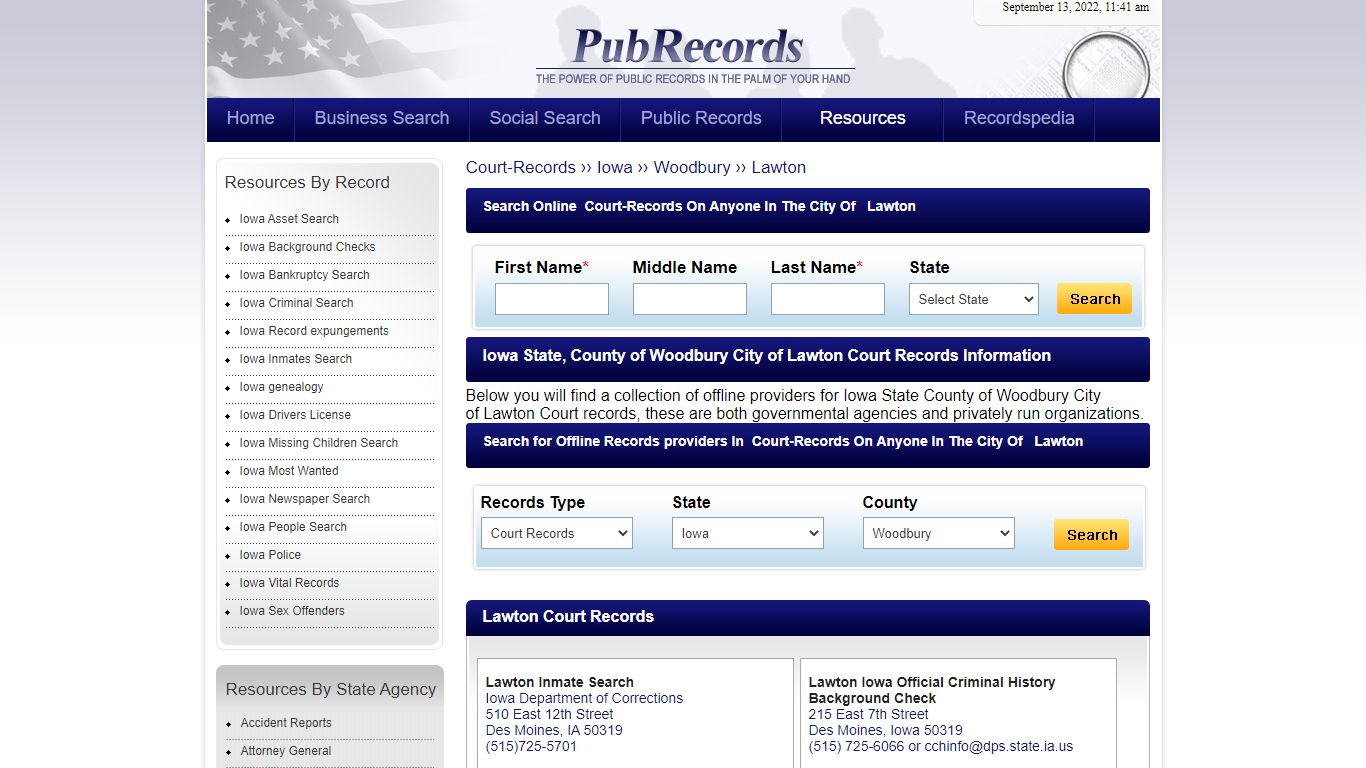 Lawton, Woodbury County, Iowa Court Records - Pubrecords.com